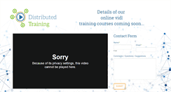 Desktop Screenshot of distributedtraining.com