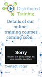 Mobile Screenshot of distributedtraining.com
