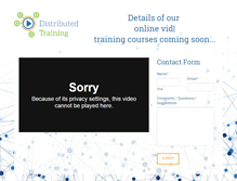 Tablet Screenshot of distributedtraining.com